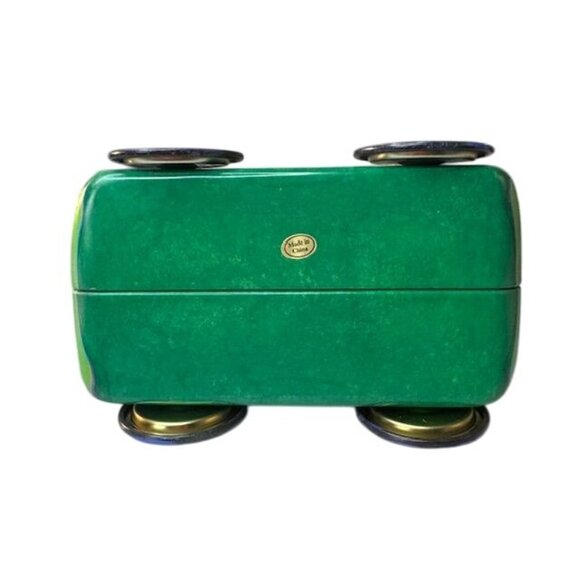 Vintage-Style Hippie Car Tin Box With Floral Peace Design & Detachable Halves - Picture 5 of 6